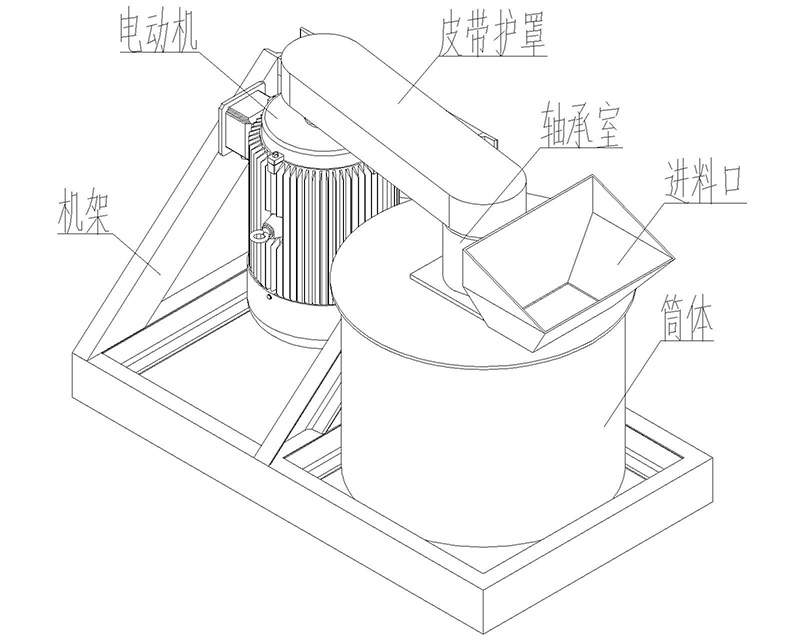 立式粉碎機結構圖