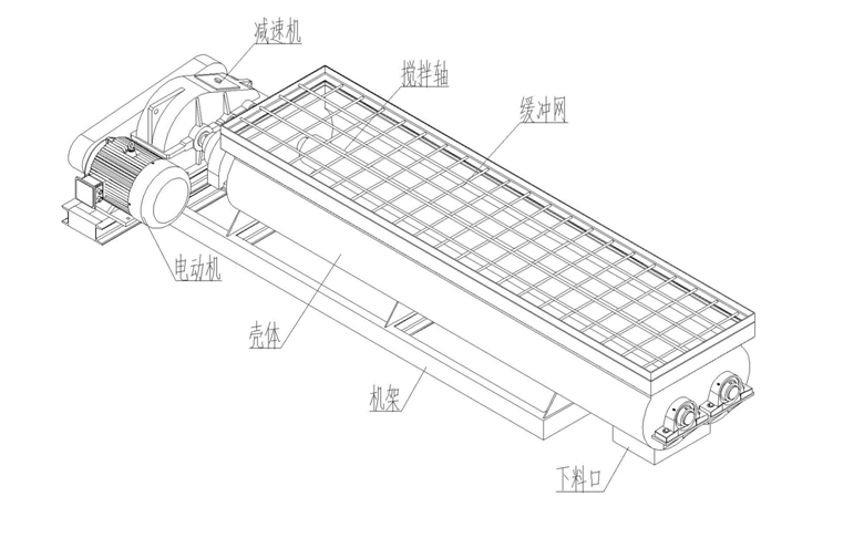雙軸攪拌機結構圖